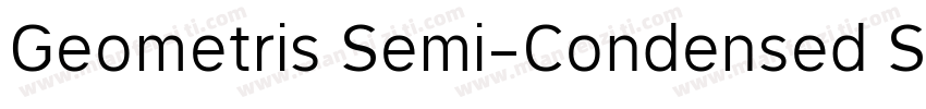 Geometris Semi-Condensed Semi Bold字体转换